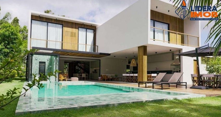 Casa residencial para Venda em condomínio fechado em Itacimirim (monte Gordo), Camaçari, 5 quartos, 2 salas, 5 banheiros, 4 vagas 558,14 m² área const