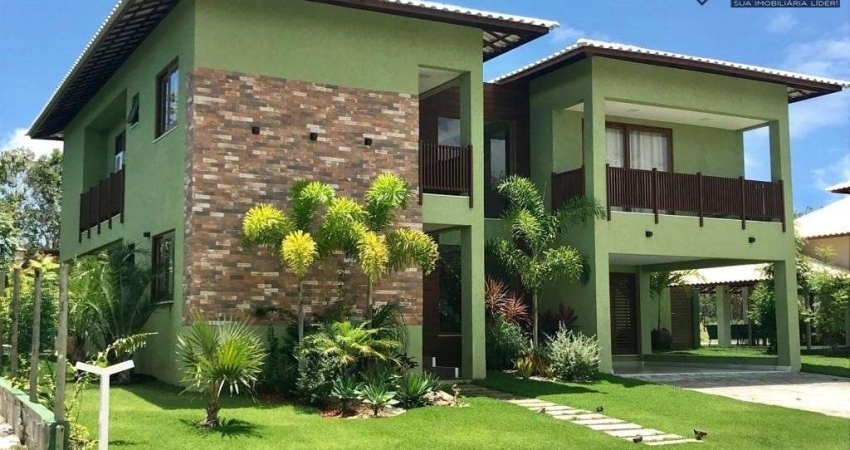 Casa na Praia do Forte, Alto Padrão, Mobiliada, para Venda, 6 Suítes, Área Gourmet, Condomínio Ilha dos Pássaros.