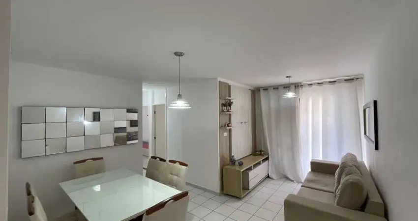 Apartamento mobiliado para locação no condomínio villa das flores, muchila, feira de santana, mobiliado, 3 quartos, 1 sala, 1 banheiro, 1 vaga