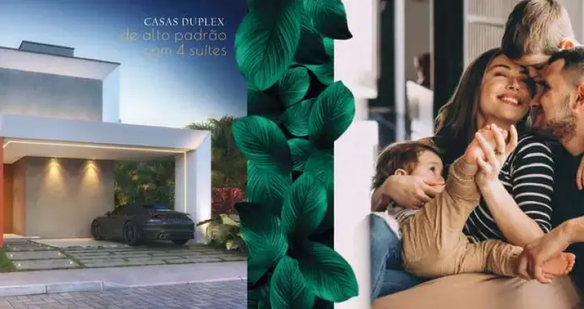 Lançamento casa residencial para venda no condomínio bless houses, sim, feira de santana, 4 suítes, 1 sala, 2 banheiros, 2 vagas 180,00 m²