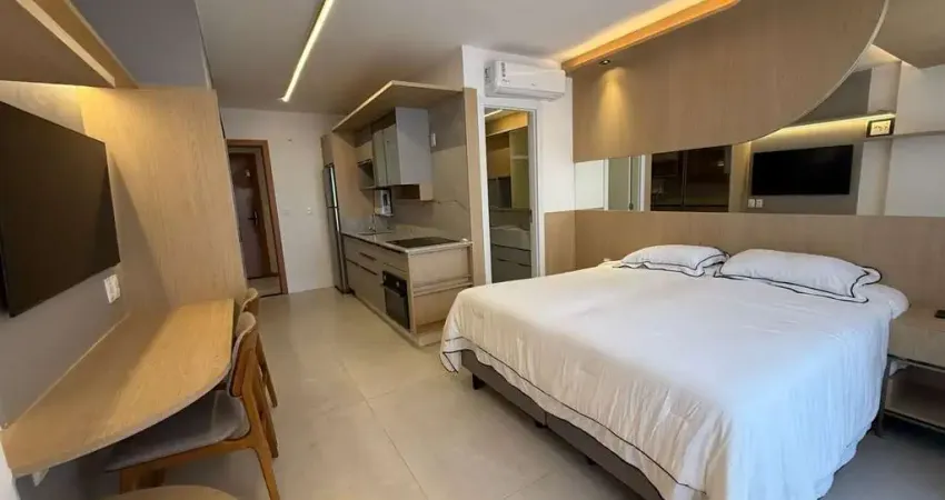 Apartamento studio mobiliado residencial para venda condomínio fechado, caminho das árvores, salvador, 1 quarto, 1 banheiro, 1 vaga 25m² área