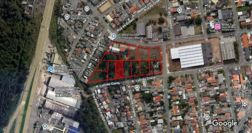Terreno à venda na Rua Lufrido Costa, 520, Pinheirinho, Curitiba