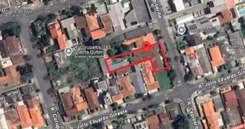 Terreno à venda na Rua Capiberibe, 184, Santa Quitéria, Curitiba