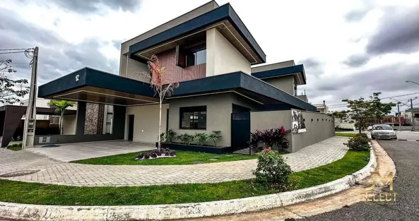 Sobrado de luxo no condomínio reserva aruanã - 4 suítes, 278,40m²