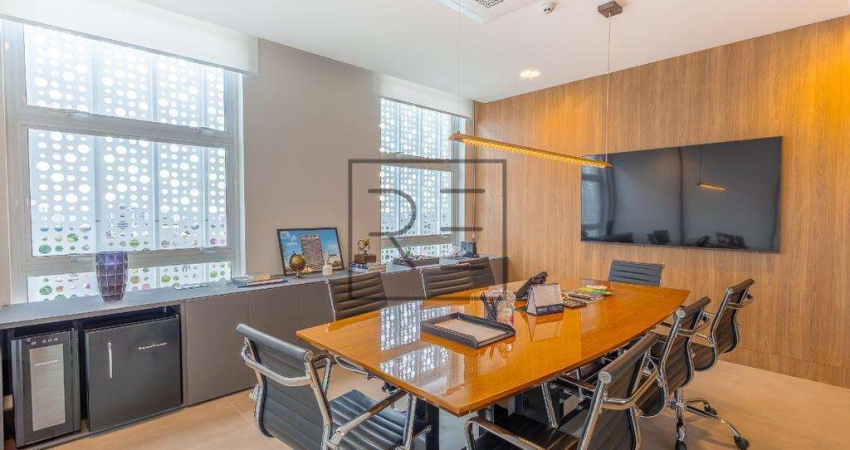 Andar Comercial Mobiliado na Nova Campinas com 7 Salas e 5 Vagas