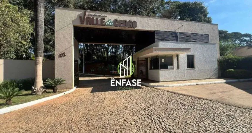 Terreno à venda, 1416 m² por r$ 215.000,00 - condomínio vale do cedro - são joaquim de bicas/mg