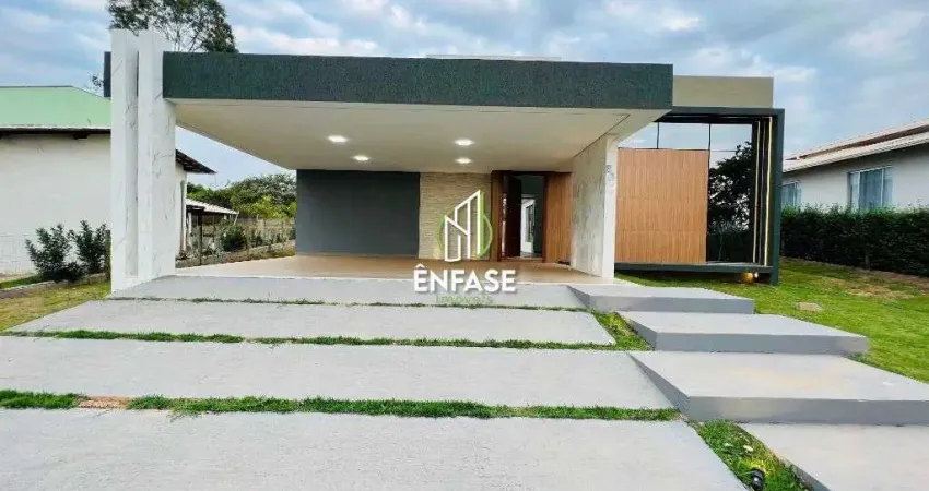 Casa com 3 dormitórios, 200 m² - venda por r$ 1.650.000,00 ou aluguel por r$ 7.580,00/mês - condomínio serra verde - igarapé/mg