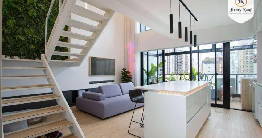 Apartamento com 1 dormitório à venda, 67 m² por r$ 1.200.000 - campo belo - são paulo/sp