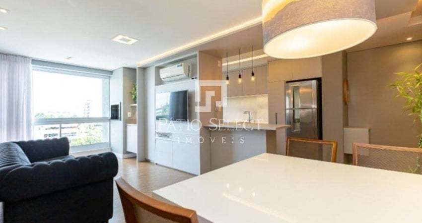 Apartamento com churrasqueira, 2 Quartos, 1 Suíte, Mobiliado - Batel, Curitiba/PR
