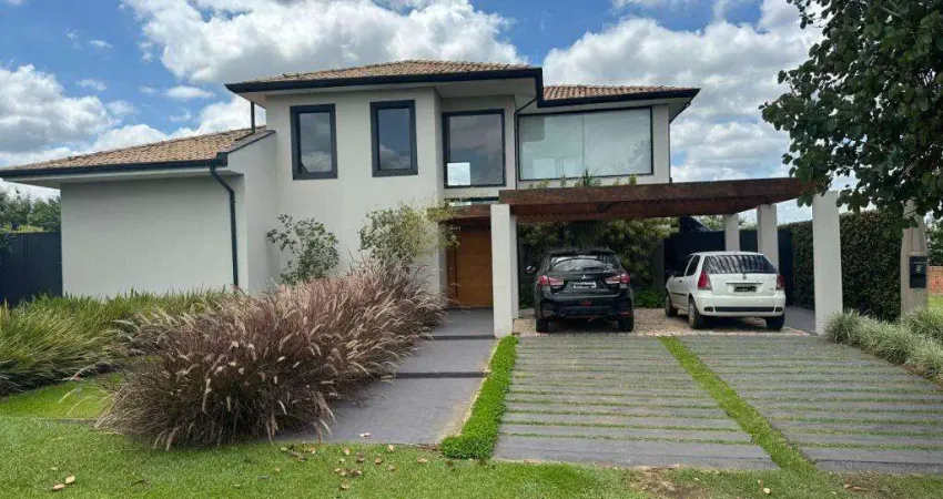 Casa à venda em jaguariúna, condomínio plazza ville, com 4 suítes, com 400 m²