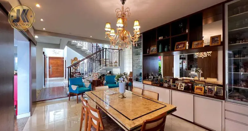 Casa à venda em jaguariúna, condomínio residencial lago da barra, com 4 suítes, com 440 m²