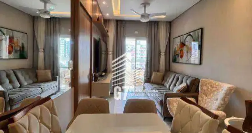 Apartamento com 2 dormitórios à venda, 52 m² por R$ 440.000,00 - Caiçara - Praia Grande/SP