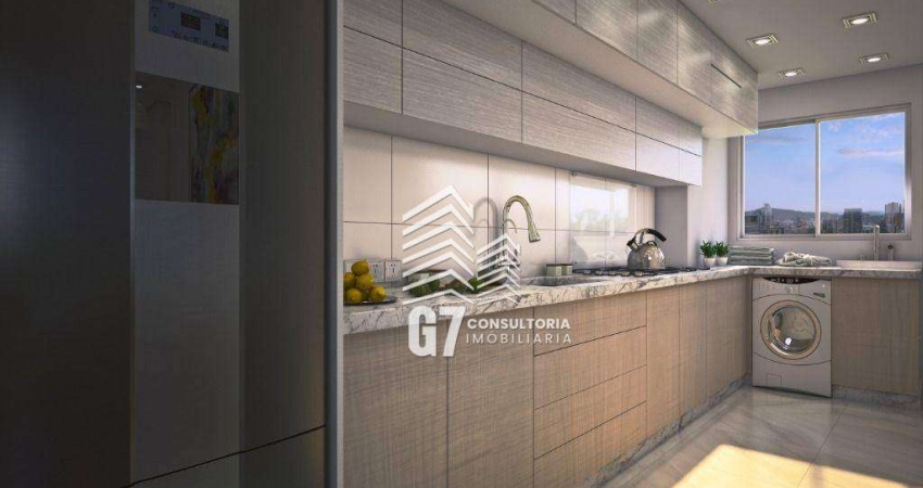 Apartamento com 2 dormitórios à venda, 58 m² por R$ 522.700,00 - Vila Guilhermina - Praia Grande/SP