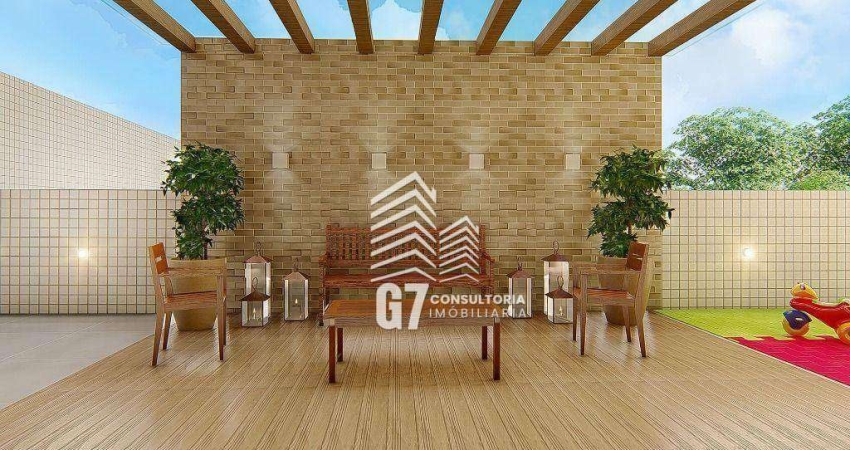 Apartamento com 2 dormitórios à venda, 80 m² por R$ 726.844 - Vila Guilhermina - Praia Grande/SP