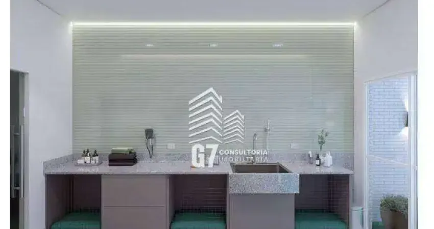 Apartamento com 3 dorm em praia grande - aviação com área de lazer completissima