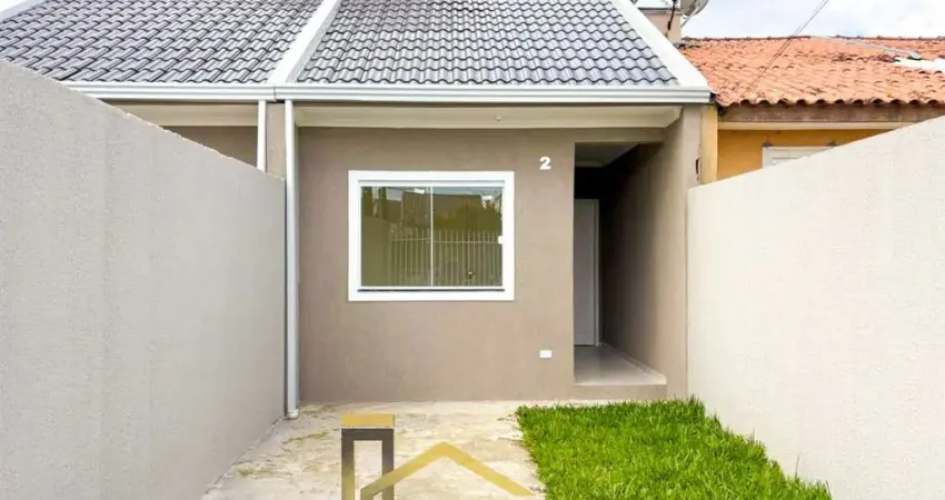 Casa à venda em Curitiba-PR, bairro Campo de Santana: 2 quartos, 1 sala, 1 banheiro, 1 vaga, 44m² de área