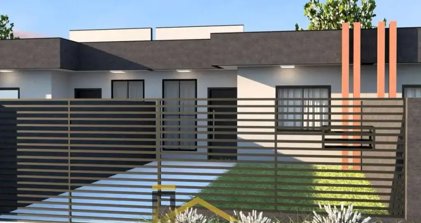 Casa à venda em Fazenda Rio Grande-PR, Bairro Veneza: 2 quartos, 1 sala, 1 banheiro, 2 vagas de garagem!