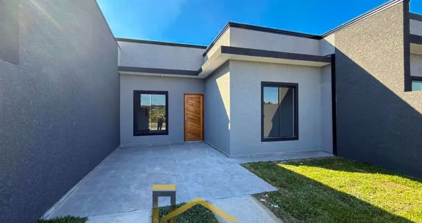 Casa à venda em araucária-pr, bairro capela velha: 3 quartos, 1 sala, 1 banheiro, 60,00m². imperdível oportunidade!