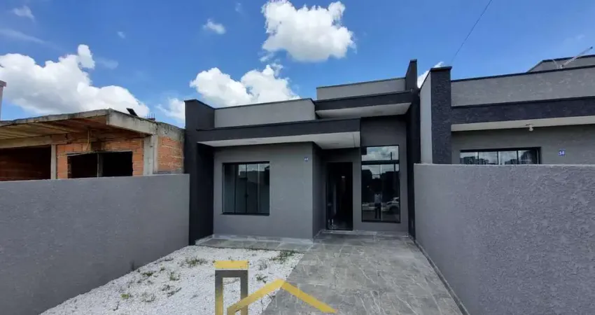 Casa à venda em fazenda rio grande-pr, bairro nações, 3 quartos, 1 sala, 1 banheiro, 2 vagas, 60m². confira já!