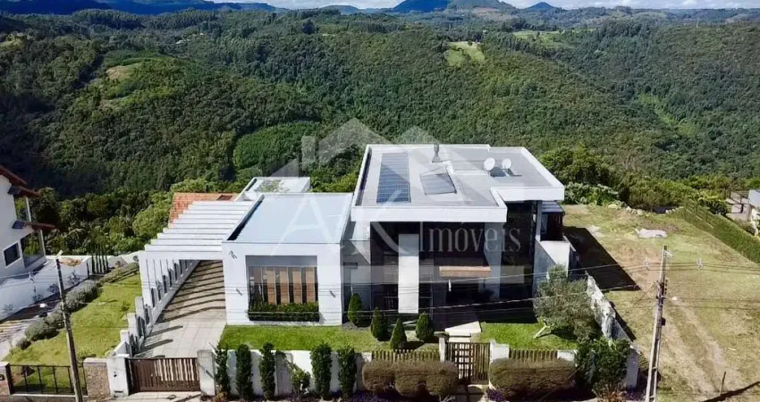 Casa de alto padrão com suíte, piscina e vista, à venda em nova petrópolis na serra gaúcha