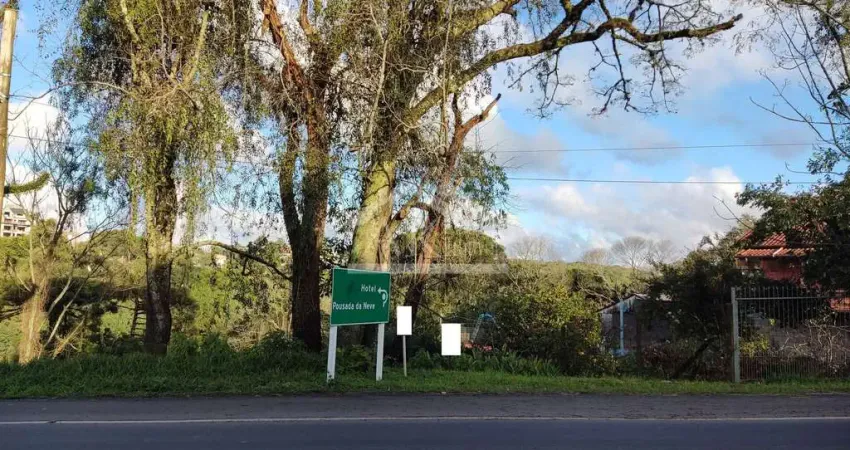 Terreno à venda com frente para a avenida, na cidade de nova petrópolis, na serra gaúcha