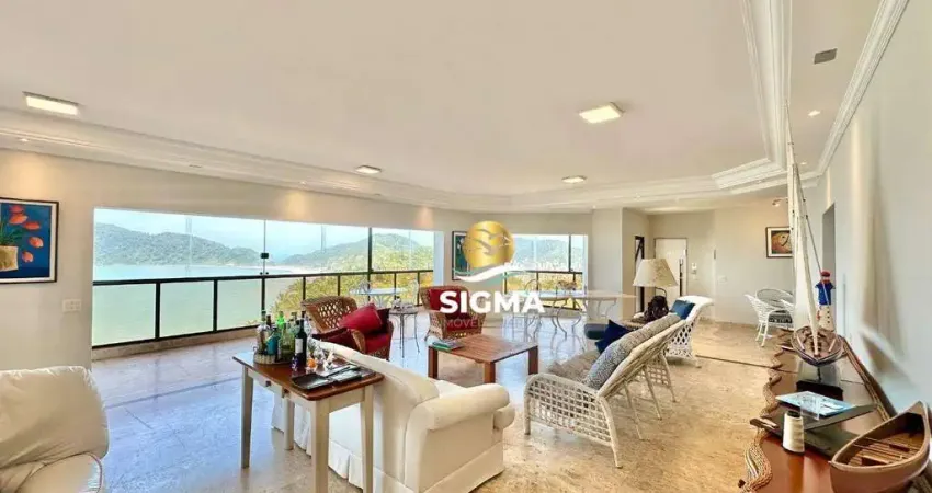 Apartamento com 4 dormitórios à venda, 251 m² por r$ 2.500.000,00 - jardim astúrias - guarujá/sp