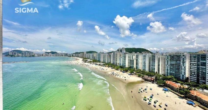 Apartamento com 3 Suítes à venda, Frente Total para o mar, Praia das Pitangueiras, Guarujá/SP