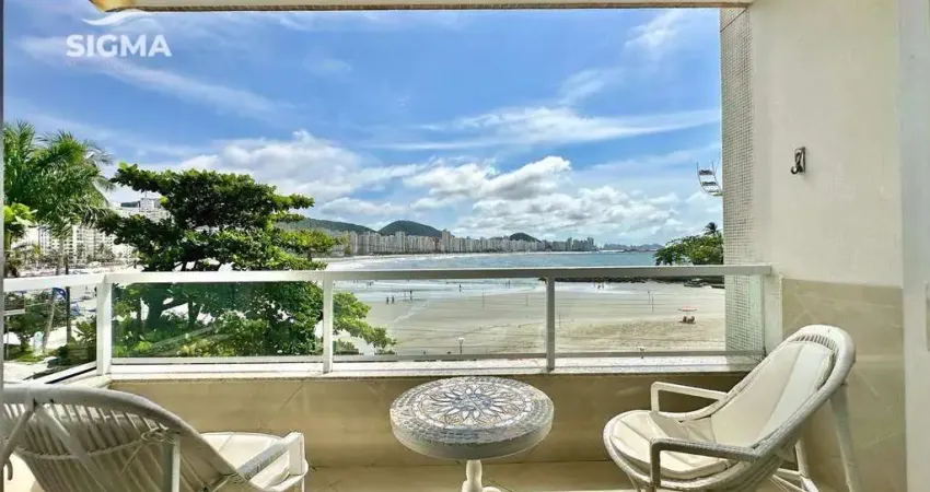 FRENTE MAR - Apartamento à venda na Praia das Astúrias - Guarujá/SP.