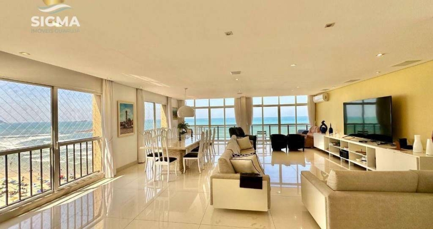 FRENTE MAR - Apartamento com 3 Suítes à venda, Praia das Pitangueiras, Guarujá/SP.