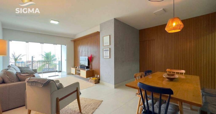 FRENTE MAR | REFORMADO | Apartamento com 3 dormitórios na Praia das Pitangueiras - Guarujá/SP
