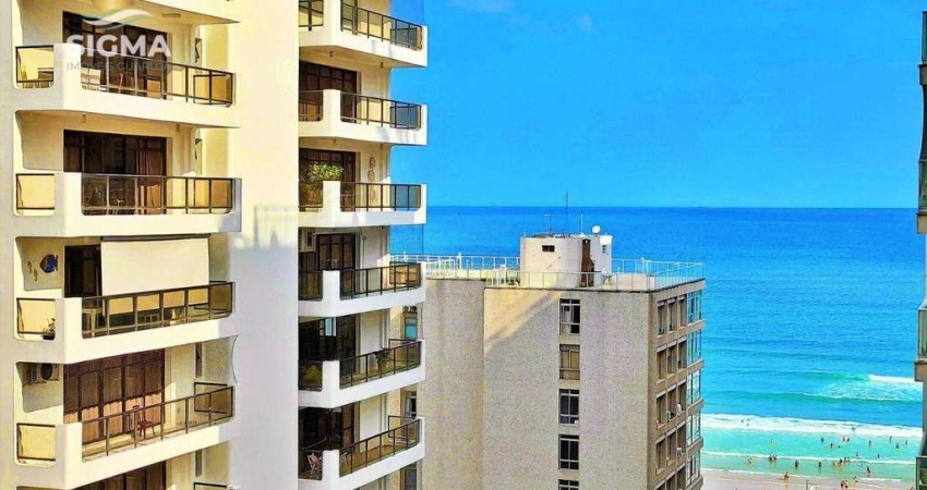 Vista mar - Apartamento à venda com 3 dormitórios - Condomínio com lazer - 2 vagas - Pitangueiras - Guarujá/SP