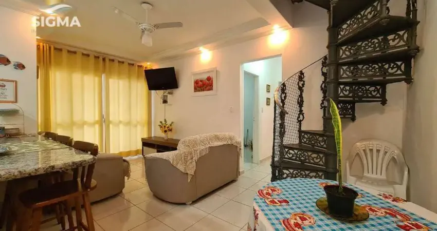 Perto da praia - Cobertura à venda com 2 dormitórios - 1 vaga - Enseada - Guarujá/SP