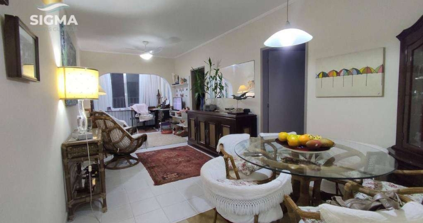 Apartamento com 2 dormitórios à venda, 85 m² por R$ 480.000,00 - Pitangueiras - Guarujá/SP