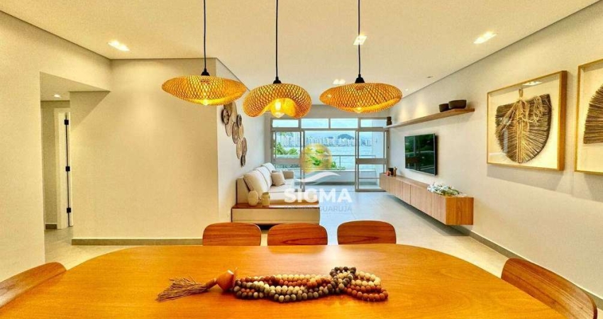 Apartamento com 3 dormitórios à venda, 150 m² por R$ 1.300.000,00 - Jardim Astúrias - Guarujá/SP