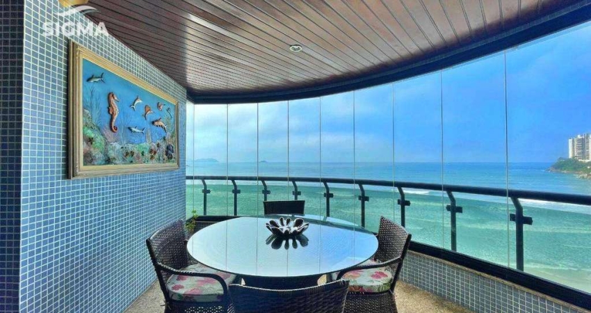 Apartamento Frente Para o Mar  Com 4 Dormitórios Sendo 3  Suítes  à venda, 212 m² por R$ 2.200.000 - Praia das Astúrias - Guarujá/SP