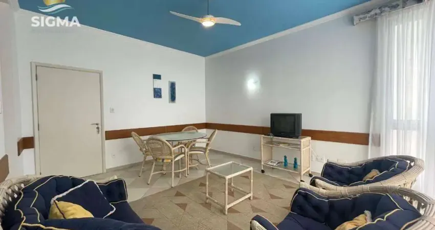 Apartamento com 3 dormitórios em prédio de frente para o mar - Praia das Pitangueiras, Guarujá.