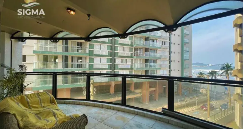 Frente mar - Apartamento à venda com 3 suítes - Condomínio com lazer - 2 vagas - Jardim Astúrias - Guarujá/SP
