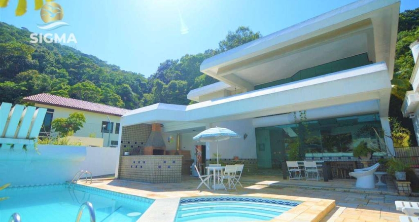 Casa na praia, 4 suítes, Piscina, Churrasqueira, Costão do Pernambuco, Guarujá.