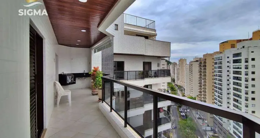 Apartamento com 4 dormitórios à venda, 150 m² por r$ 950.000,00 - pitangueiras - guarujá/sp