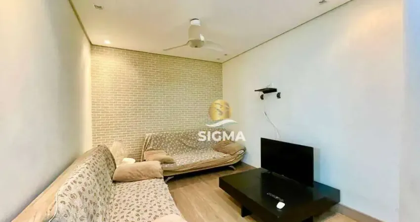 Apartamento com 1 dormitório à venda na Praia das Pitangueiras Guarujá/SP.