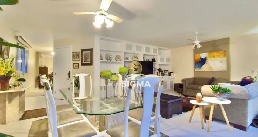 Apartamento com 3 dormitórios sendo 1 suíte  à venda, 138 m² por R$ 690.000 - Pitangueiras - Guarujá/SP