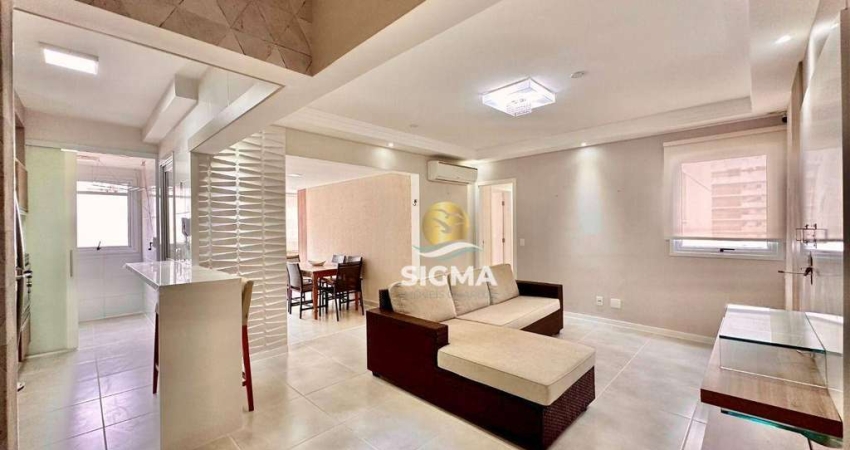 Apartamento com 3 quartos sendo 1 suíte à venda na Praia das Pitangueiras - Guarujá/SP.