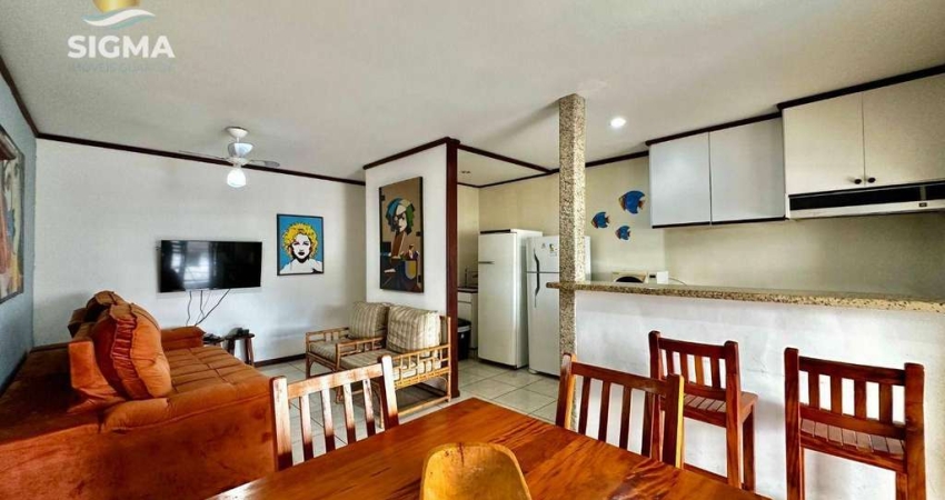 Apartamento com 2 dormitórios à venda, 60 m² por R$ 520.000,00 - Pitangueiras - Guarujá/SP