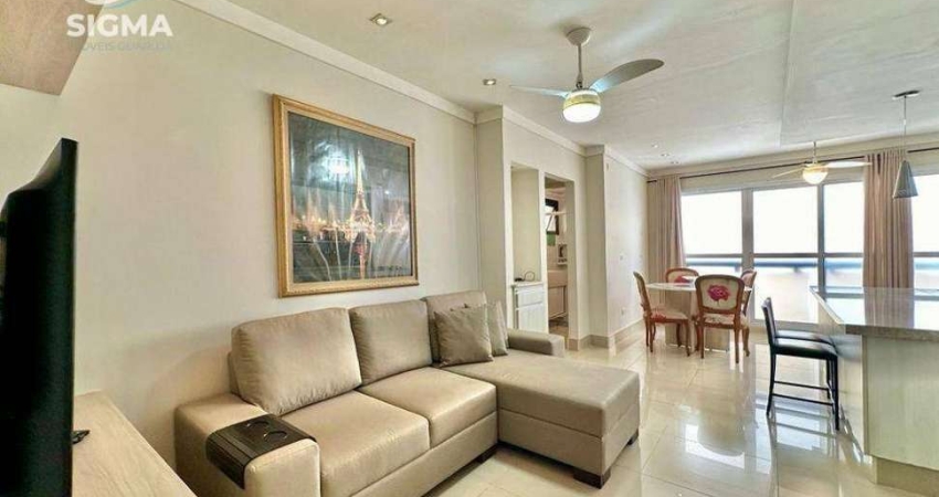 Apartamento com 1 dormitório à venda, 60 m² por R$ 350.000,00 - Pitangueiras - Guarujá/SP