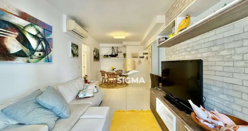 Apartamento com 3 dormitórios à venda, 100 m² por R$ 1.300.000,00 - Pitangueiras - Guarujá/SP