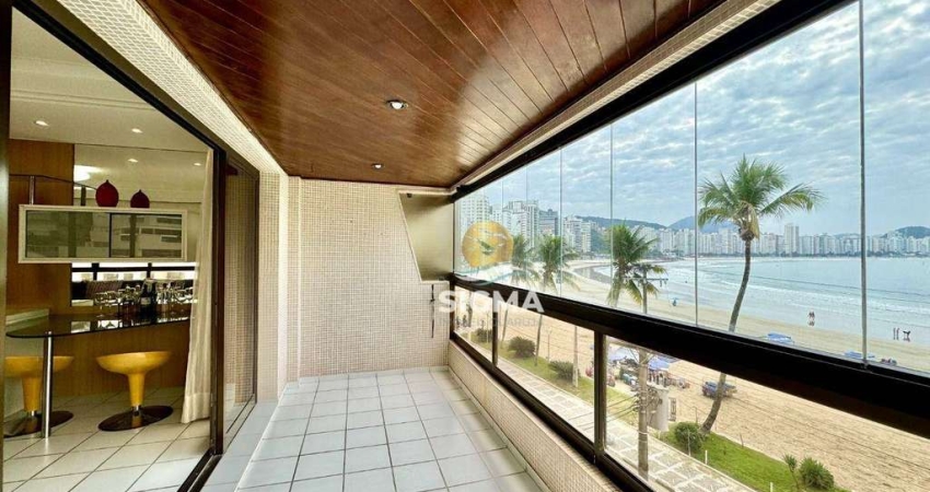 FRENTE MAR - Apartamento com 3 suítes à venda na Praia das Astúrias - Guarujá/SP.