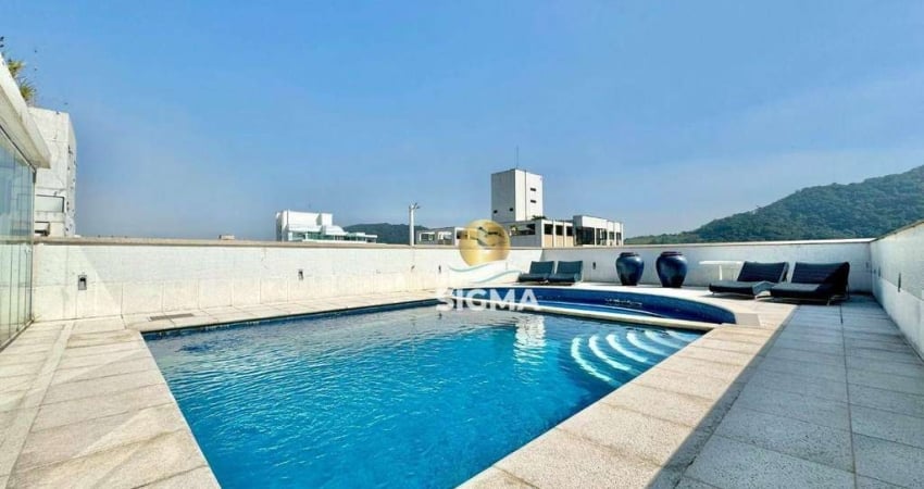 Cobertura com 5 dormitórios, 360 m² - venda por R$ 2.000.000,00 ou aluguel por R$ 11.000,00/mês - Pitangueiras - Guarujá/SP