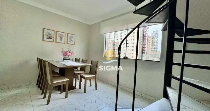 Cobertura com 2 dormitórios à venda, 120 m² por R$ 700.000,00 - Jardim Astúrias - Guarujá/SP