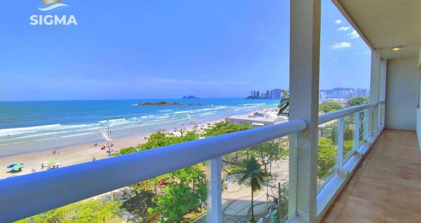 Apartamento com 4 dormitórios à venda na Praia das Pitangueiras, Guarujá/SP.