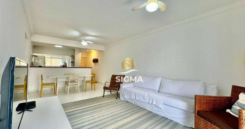 Apartamento com 2 dormitórios à venda, 90 m² por R$ 590.000,00 - Pitangueiras - Guarujá/SP